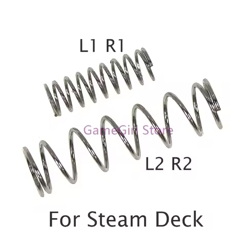 10pcs L2 R2 Trigger Button Spring For Steam Deck Game Console L1 R1 Button Metal Spring