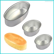 Nan 2Pcs Oval Shape Cheesecakes Pans NonStick Cake Pans Aluminum Cake Molds