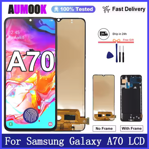 6.7"New Display For Samsung Galaxy A70 LCD Display Touch Screen For Samsung A70 A705F A705FN Screen 