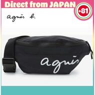 agnes b. Nylon Waist Bag Air XAH03-04 Black | Lightweight Body Bag | Unisex | Authentic Japan