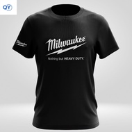 Milwaukee Power Tools T-Shirt Microfiber Quick Dry Premium Cotton Tees (QY)