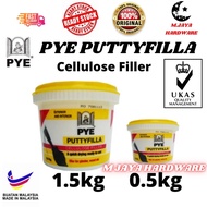 PYE PUTTYFILLA CELLULOSE FILLER / CAT PUTTYFILLER / 1.5KG & 0.5KG