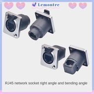LEMONTRE RJ45  Connector, Waterproof  Cable Holder RJ45 Ethernet Connector, D Type Panel Mount Socke