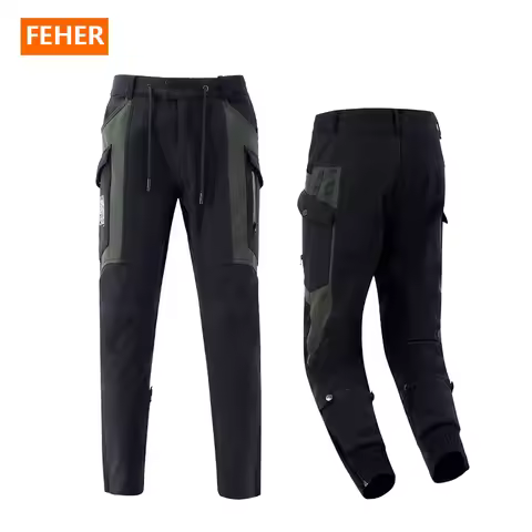 FEHER Autumn Winter Motorcycle Jogger Pants Man Windproof and Thermal Motorbike Jogger Slacks JK-548