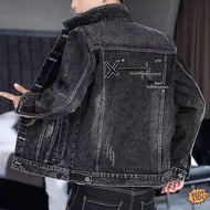 ✦Ready Stock✦ jaket jeans lelaki denim coat Spring and autumn handsome slim fit denim jacket men's t