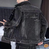 ✦Ready Stock✦ jaket jeans lelaki denim coat Spring and autumn handsome slim fit denim jacket men's trend denim jacket teen student men's jeans jacket