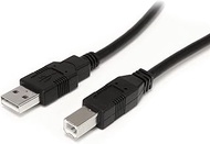 StarTech.com 9 m / 30 ft Active USB A to B Cable - M/M - Black USB 2.0 A to B Cord - Printer Cable -