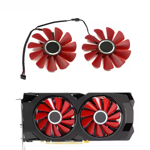 85MM 4Pin GPU Cooling Fan FDC10U12S9‑C For XFX RX570 RS RX580 RS RX480 Graphics Video Card