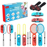 Switch Sports Accessories -10 in 1 Switch Sports Accessories Bundle for Nintendo Switch Sports,Family Accessories Kit Compatible with Switch/Switch OLED Sports Games,Gifts for Kids &amp; Adults