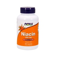 NOW Niacin Vitamin B-3 500 mg Essential B-Group Vitamin Nutritional Health 100 Capsules Now Foods