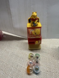 迪士尼Winnie the Pooh 小熊維尼迷你扭蛋機絕版收藏