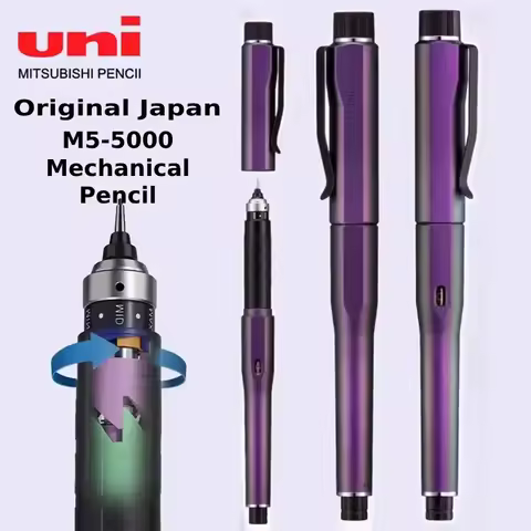 Uni Original Mechanical Pencil 0.5mm KuruToga DIVE High Performance Auto Rotation Limited Aurora Pur