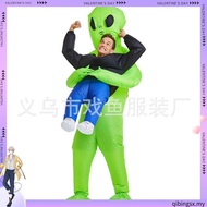 ET Alien inflatable suit Alien Monster Inflatable Costume Scary Green Alien Cosplay Costume For Adul