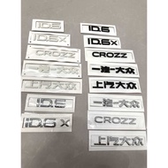 Suitable for FAW Volkswagen ID4ID6 Rear Letter Logo CROZZ Logo Trunk Tailgate Car Logo Car Sticker