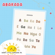 HLSPH | ABAKADA Alpabetong Pilipino Chart | Toddler, Kids, Pre-Schooler Laminated Wall Chart Decor