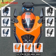 RC390 Motorcycle Headlight Cover Windscreen Windshield For KTM RC 390 2022 2023 Headlamp Front Cowl 