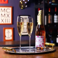 190ml champagne Glass Liquor Crystal Tall Shape Size