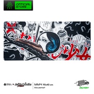 MOUSE MAT “EGA X JUNJI ITO COLLECTION” แผ่นรองเมาส์ขนาด 90x40 cm. ลาย "คลังสยอง" ผลิตจากผ้าทอแบบพรีเ