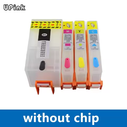 NO chip refillable ink cartridge For HP903 902 904 912 923 924 OfficeJet 6950 6960 6961 6963 6964 Pr