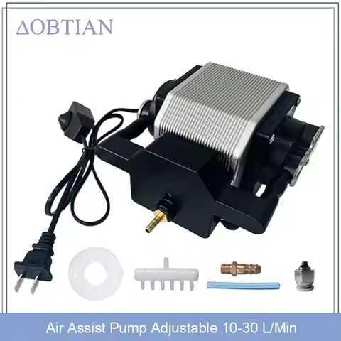 Air Assist Compressor AC 110V/220V Laser Air Assist Pump for Laser Cutter and Engraver Adjustable 10