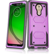 Sarung Telefon Asuwish untuk Moto G7 Play/MotoG7 Optimo XT1952DL/Tmobile Revvlry Cover Hybrid Tahan 