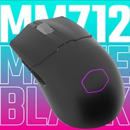 Cooler Master MM712 輕量三模無線 RGB 電競滑鼠（消光黑）（活動特惠）