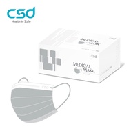 【CSD中衛】成人醫療口罩-麥飯石灰（50片/盒）