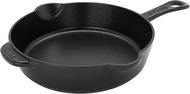 STAUB Fry Pans Cast Iron 8.5-inch Traditional Deep Skillet-Black