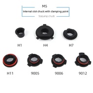 2PCS Penyesuai Soket Pemegang Mentol Lampu LED Kereta HB4/HB3/H11/H7/H4/H3/H1 Klip Penahan Lampu Dep