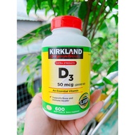 Kirkland D.3 Vitamin D3 supplement pills (600 pills) - American product