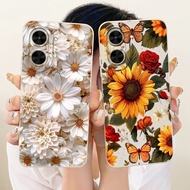For Xiaomi Poco C71 Lens Protective Casing PocoC71 C 71 4G Beautiful Daisy Sunflower Soft Silicone P