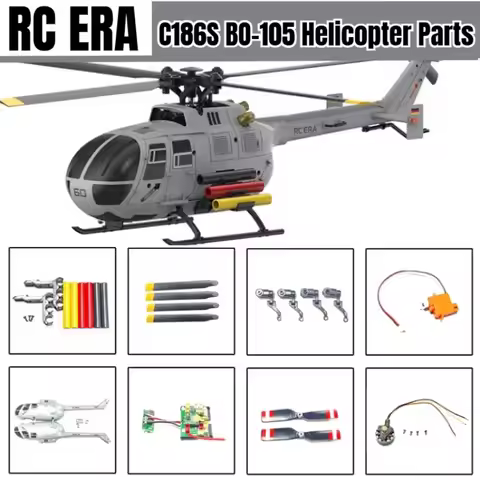 RC ERA C186S BO-105 BO105 RC Helicopter Parts Car Shell Propeller Tail Rotor Main Shaft Rotor Clamp 