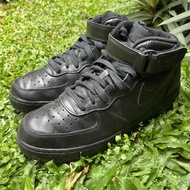 NIKE AIR FORCE 1 '07 AF1 MID TRIPLE ALL BLACK CW2289-001 ORIGINAL