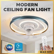 MODERN CEILING FAN LIGHT 360 OSCILLATION DC MOTOR 6 SPEED REMOTE CONTROL FAN WITH 3CCT DIMMABLE LED 