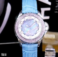 原價五萬六/日本Tiffany/Star Jewelry粉紅寶石+鑲嵌幻彩珍珠錶面=女神腕錶