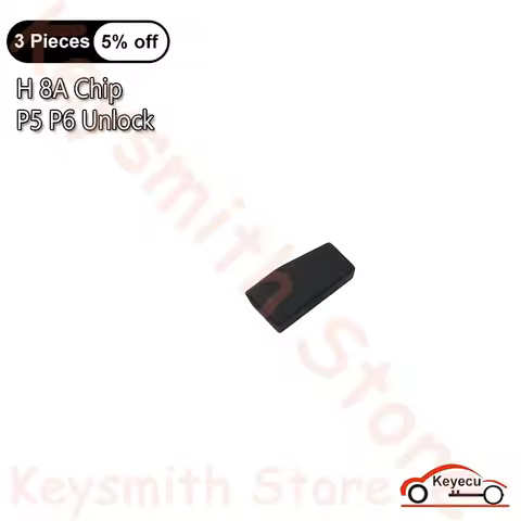 KEYECU Carbon 8A H Chip 128Bit P5 P6 Unlock Transponder Chip for Toyota Corolla Auto Remote & Igniti