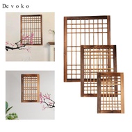 Devoko Window Frame Yard Trellises Wood Window Pane Wall Pediments Lightweight Easily Install for En