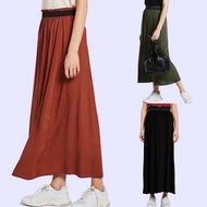 [3warna] TOM TAILOR Maxi Elastic Waist Skirt Rok Polos Panjang Wanita