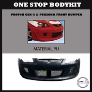 PROTON GEN-2 & PERSONA FRONT BUMPER (R-3)POLYURETHANE (PU) SKIRT LIP BODYKIT