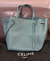 Celine Cabas Phantom Small in Prussian Blue