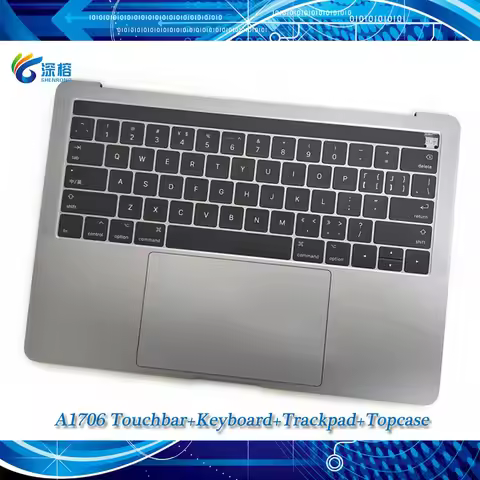 A1706 Topcase Keyboard Trackpad Backlight Touch bar For Macbook Pro Retina 13.3" Top case 2016 2017 