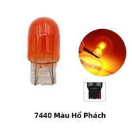 10 Bóng Đèn Tín Hiệu Halogen T20 7443 7440 W21/5W Kính Trong Suốt Đèn Chạy Ban Ngày DRL Đèn Xi Nhan 