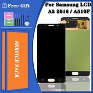 Super AMOLED Test LCD for Samsung A5 2016 A510F A510M A510FD A5100 A510 LCD Display Touch Screen Dig