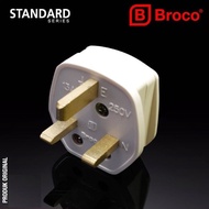 Broco White AC Plug 3 Pin 7110 (K)