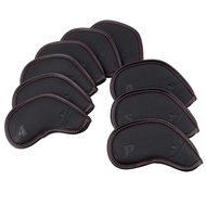 Craftsman Golf 9pcs/Set Black Golf Club Iron Headcovers Set for Ping Callaway Mizuno Taylomade Etc.