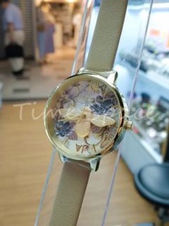 OLIVIA BURTON LONDON (OB) MARBLE FLORAL 3D BEE SAND & GOLD Model ： OB16CS22