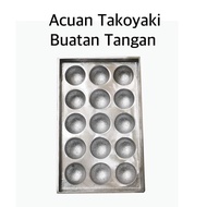 Acuan Takoyaki Pajang Aluminium 15 Lubang Takoyaki Mould