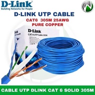 DLINK UTP CABLE CAT6 SOLID PURE COPPER 25AWG 305M