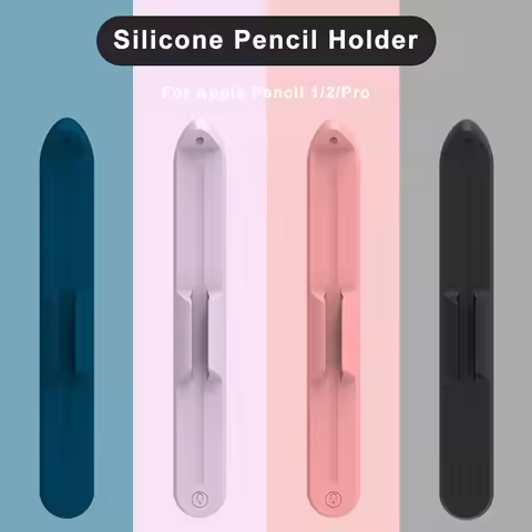 Silicone Pencil Holder for iPad Air 11 13 M3 Mini A17 M4 M5 Pro 13 12.9 Magnetic Pen slot for iPad A