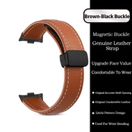 สายนาฬิกาข้อมือหนังแท้ แบบเปลี่ยน สําหรับ Redmi Watch 5 /5eSIM /Watch 4 สายนาฬิกา Xiaomi Mi Band 9 P